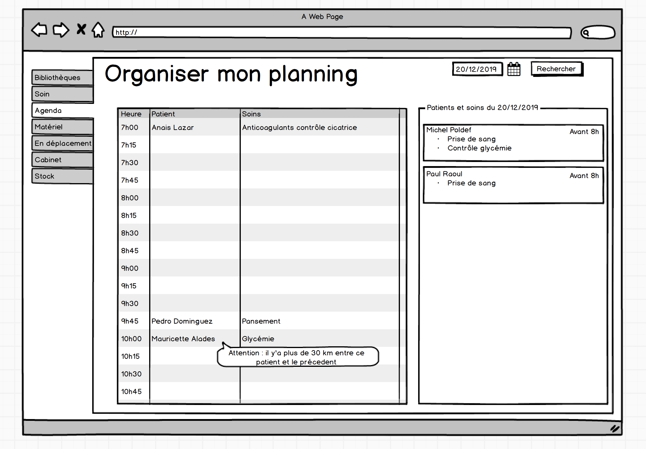 Application infirmière libérale