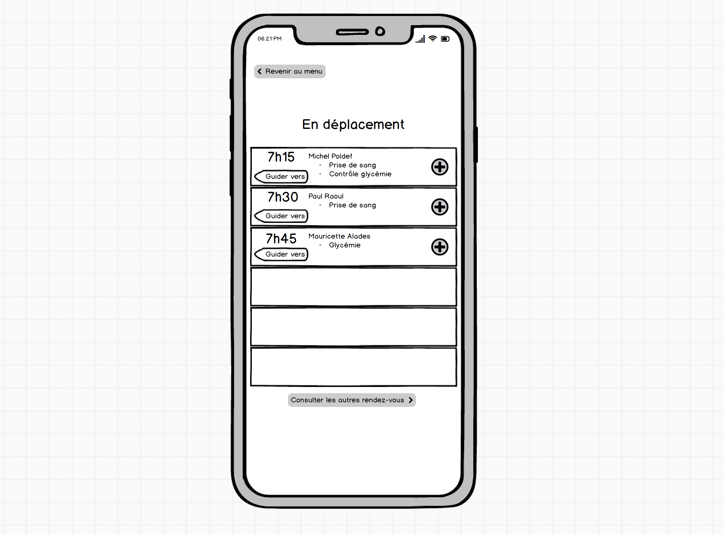 Application mobile infirmière