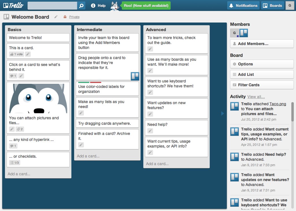 Exemple Trello